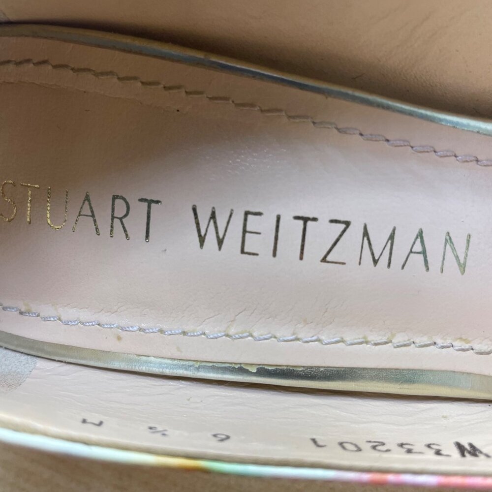 Stuart Weitzman Womens Multicolor Patterned Point… - image 5